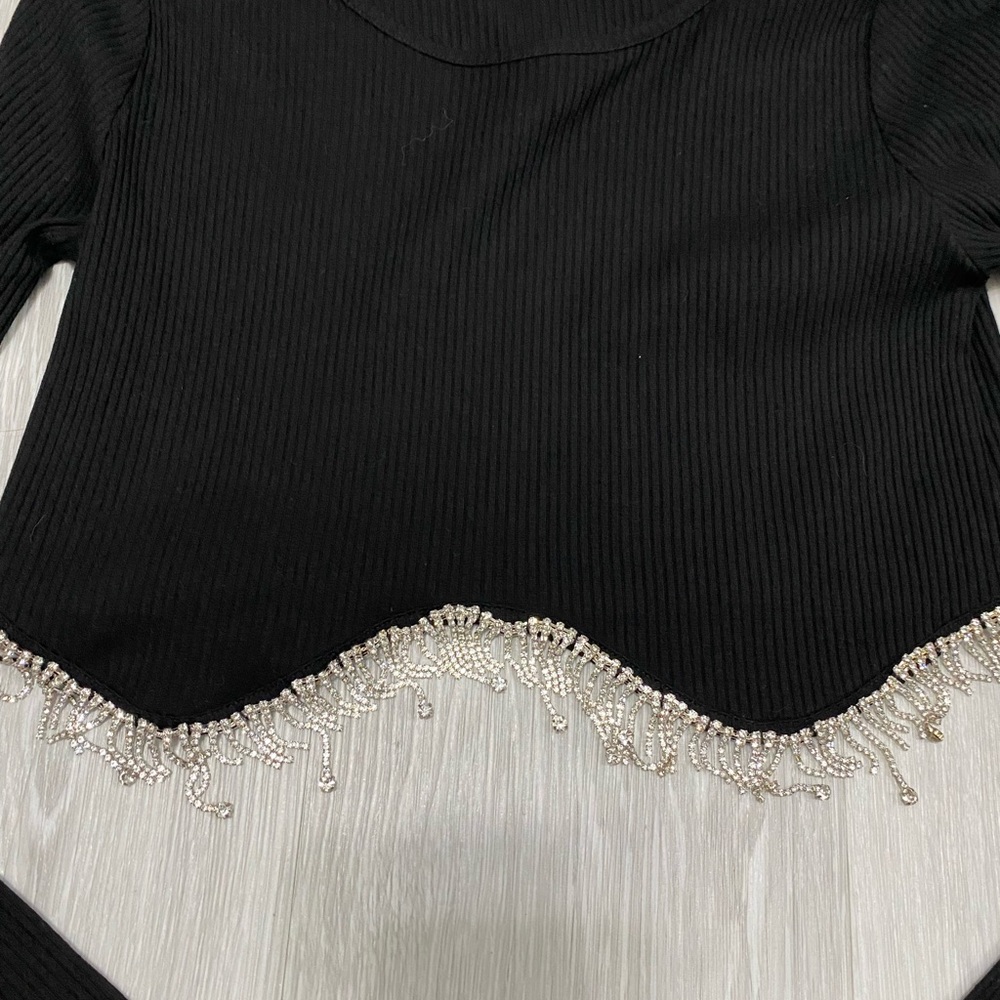 Nwt Rhinestone Top - image 2